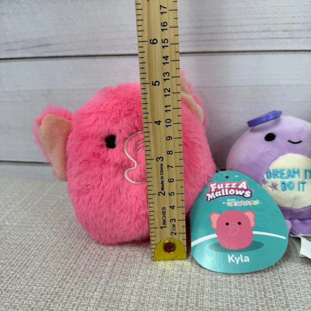 Lot of 4 Squishmallows Plushies FuzzAMallows‎ Kyla Farhad Watermelon Octopus - Picture 5 of 5